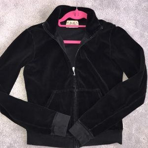 Juicy couture velvet zip up